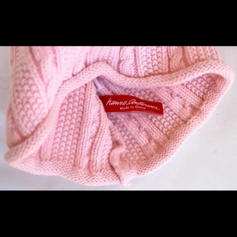 Kid’s HANNA ANDERSSON Pink Cable Stitched Infant‎ Beanie IMMACULATE